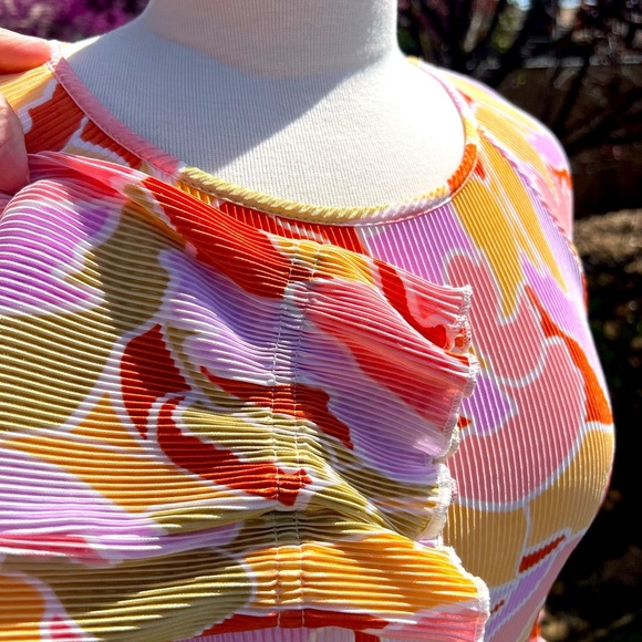 HALOGEN Colorful Abstract Women's Top - Picture 3 of 8
